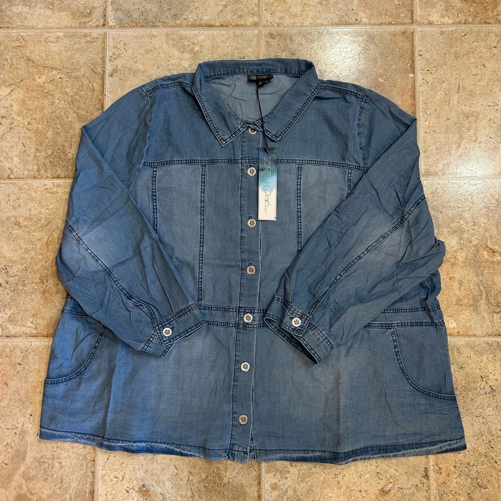 DG2 BY DIANE GILMAN SOFTSHELL ELONGATED SHACKET
